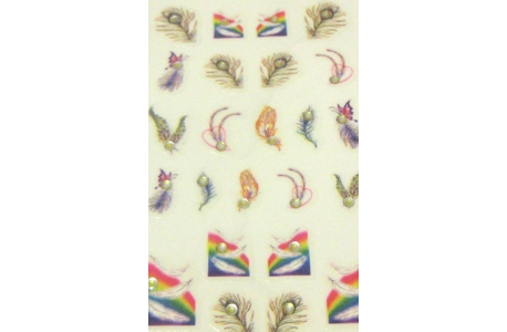 Adhesivo Fantasía Plumas