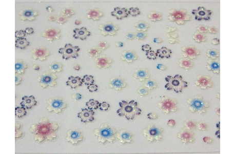 Adhesivo 3-D Rosas